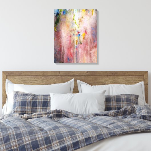 Roze Mist Fine Art Canvas Print (Insitu (Slaapkamer))