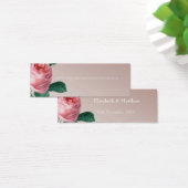 Roze Mist Roos Bruiloft Website Mini Visitekaartjes (Bureau)