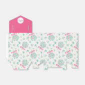 Roze Mistletoe Winter Baby shower Favoriet Box Bedankdoosjes (Uitgevouwen)