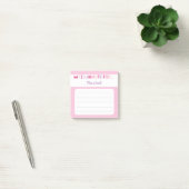 Roze Mitzvah Opmerking: 3x3 kleverige pad Post-it® Notes (Kantoor)