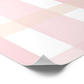 Roze Mix Plaid Poster (Hoek)