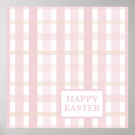 Roze Mix Plaid Poster (Voorkant)