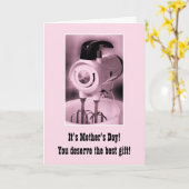  Roze Mixer Happy Moederdag Humor Kaart (Gele Bloem)