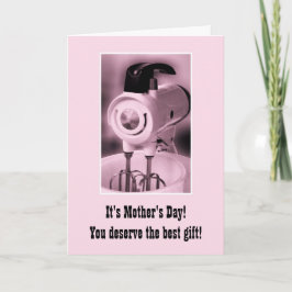 Roze Mixer Happy Moederdag Humor Kaart