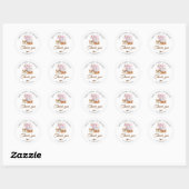 Roze Mixer Sourdough Loaf Bedankt Ronde Sticker (Vel)