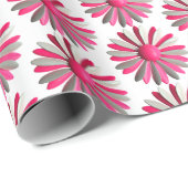 Roze MOD Daisy Bloem Lente Zomer Tuin Bruiloft Cadeaupapier (Rol Hoek)