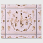 Roze Mode Accessoires van 20s Cadeaupapier (Vlak)