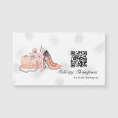 Roze Mode Designer QR-code (Voorkant)