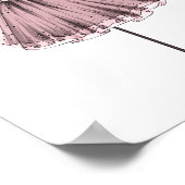 Roze Mode illustratiejurk op Mannequin Poster (Hoek)