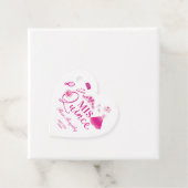 Roze Mode jurk garderobe quinceanera dank u Bedankjes Labels (In situ)