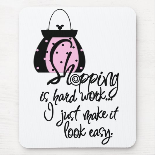 Roze Mode Mousepad Muismat (Voorkant)