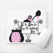Roze Mode Mousepad Muismat (Met muis)