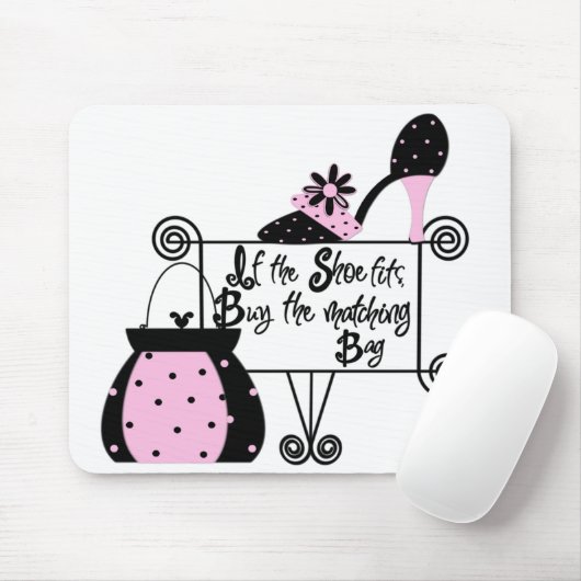 Roze Mode Mousepad Muismat (Met muis)