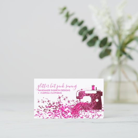Roze Mode-opmaaklijst voor tapijten Visitekaartje (Staand voorkant)