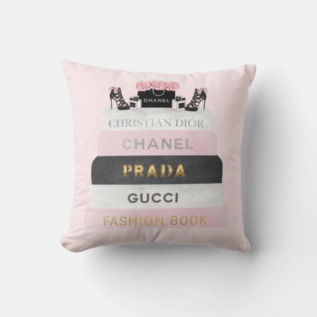Roze Mode Sierkussen (Voorkant)