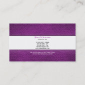 Roze mode stylist naadloze kleermaker visitekaartje (Achterkant)