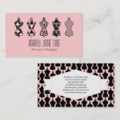 Roze Mode Stylist Personal Shopper Visitekaartje (Voorkant / Achterkant)