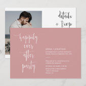 Roze modeachtig, gelukkig ooit na de foto van de Q Kaart (Voorkant / Achterkant)