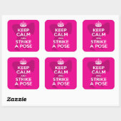 Roze modellering, model, kalm Sticker houden (Vel)