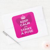Roze modellering, model, kalm Sticker houden (Envelop)