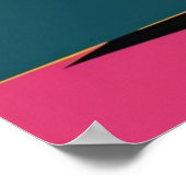 Roze Modern Art  Computer Poster (Hoek)