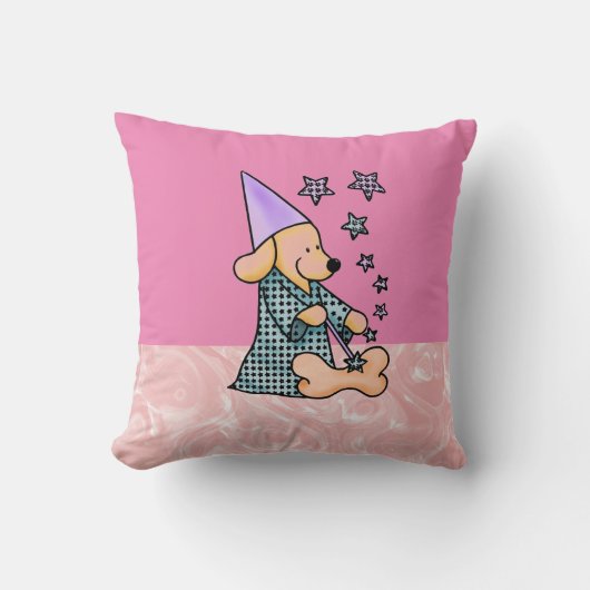 Roze Modern Birth Baby voor kinderen Kussen (Voorkant)