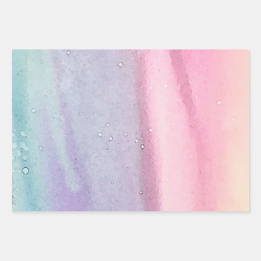 Roze Modern Birthday Inpakpapier Vel (Voorkant 2)