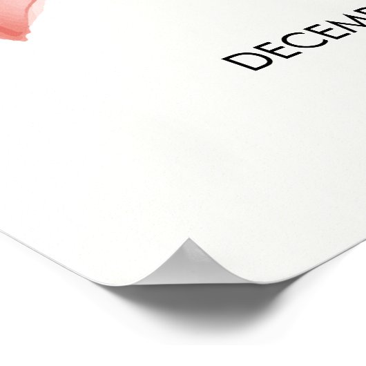 Roze Modern Elegant Bow Girl Baby shower Welkom Poster (Hoek)