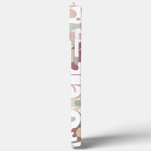 Roze Modern Floral Trendy Naam aanpassen Case-Mate iPhone Case (Achterkant / Links)