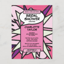 Roze Modern Fun Vrijgezellenfeest stripboek