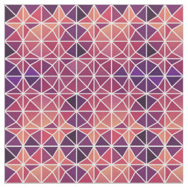 Roze Modern Geometrisch Tegel Patroon Stof