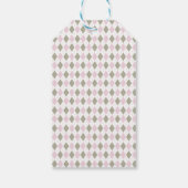 Roze Modern Golf Baby shower Cadeaulabel (Achterkant)