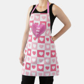 Roze Modern Heart Love Collectie Schort (Insitu)