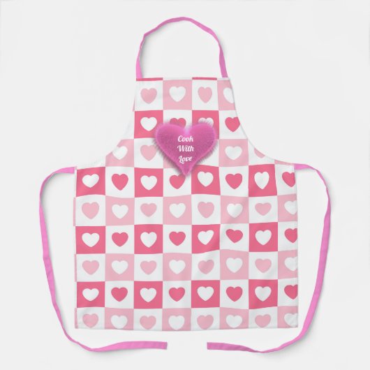 Roze Modern Heart Love Collectie Schort (Voorkant)
