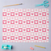 Roze Modern Heart Love Collectie Tissuepapier (Craft)