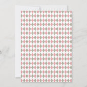 Roze Modern Hole in One Par-t-shirt golfverjaardag Kaart (Achterkant)