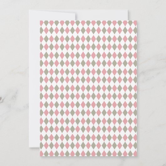 Roze Modern Hole in One Par-t-shirt golfverjaardag Kaart (Achterkant)