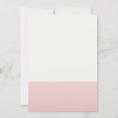 Roze Modern Minimal Boho Wildflower Baby shower Bedankkaart (Achterkant)