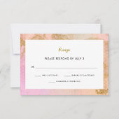 Roze Modern Mitzvah | Reactie op RSVP (Voorkant)