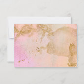 Roze Modern Mitzvah | Reactie op RSVP (Achterkant)