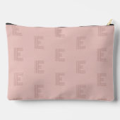 Roze modern Monogram patroon Etui (Achterkant)