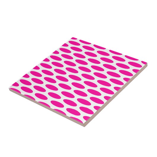 Roze Modern Oval op Emporiomoffa Tegeltje (Zijkant)