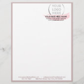 Roze Modern Script Bakkerij Taart Bestelformulier Flyer (Achterkant)