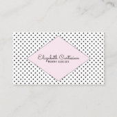 Roze Modern Stars Visitekaartje Contactkaartje (Voorkant)