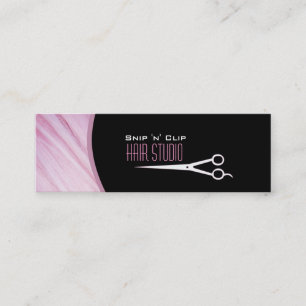 Roze Modern Stylist Salon Skinny Visitekaartje