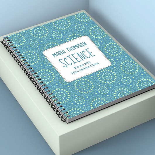 Roze Modern Teal Persoonlijk Notitieboek