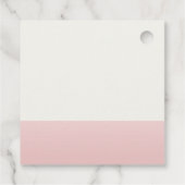 Roze Modern Wildflower Baby shower Dank u Bedankjes Labels (Achterkant)