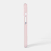 Roze Modern Zakelijk Logo & QR Code Promotie iPhone 16 Hoesje (Linkerkant)
