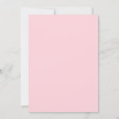 Roze Moderne 50e Verjaardag Kaart (Achterkant)