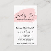 Roze moderne 5 jongerenzorg instructies visitekaartje (Voorkant)